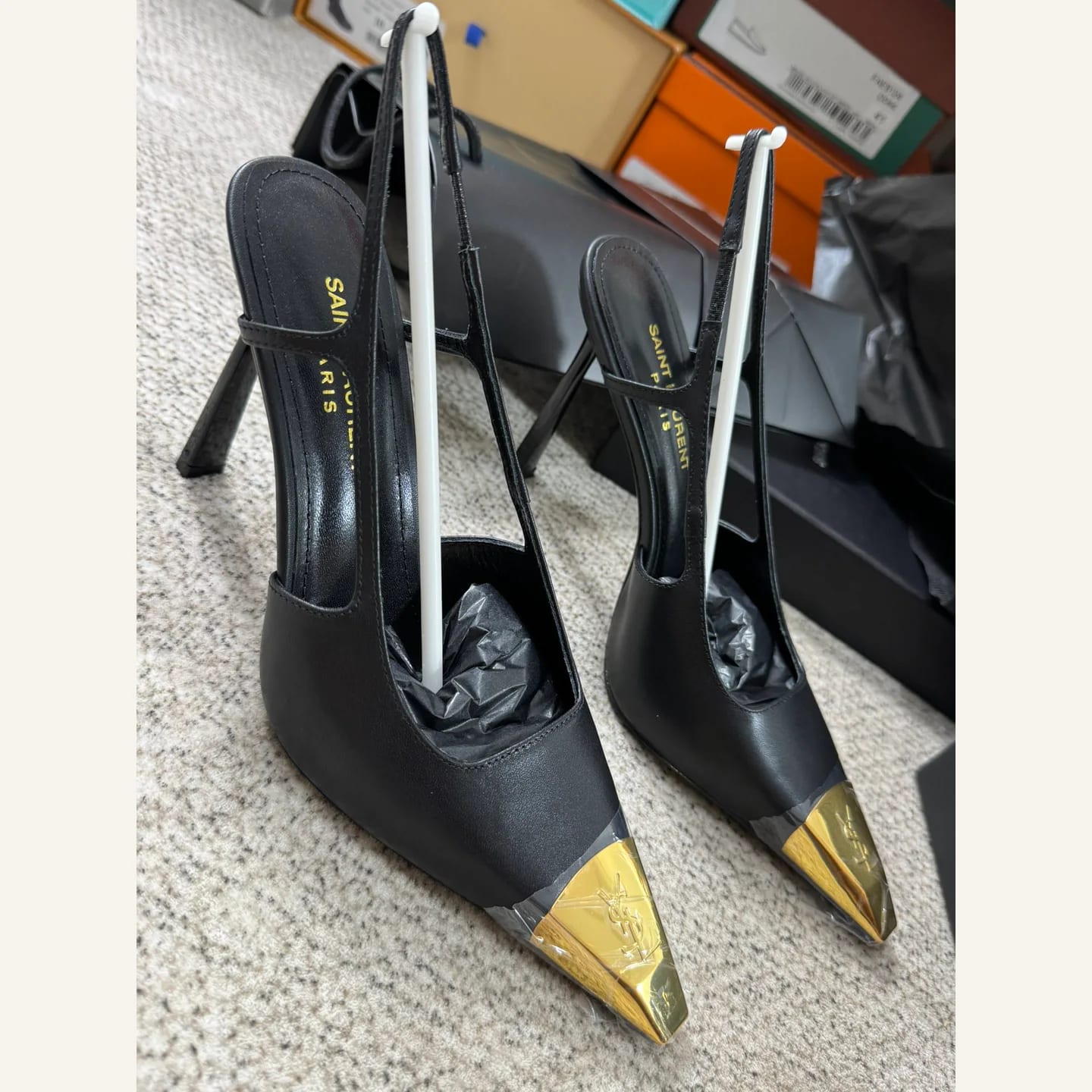Saint Laurent Metal-cap Slingback Pump 縮圖 1