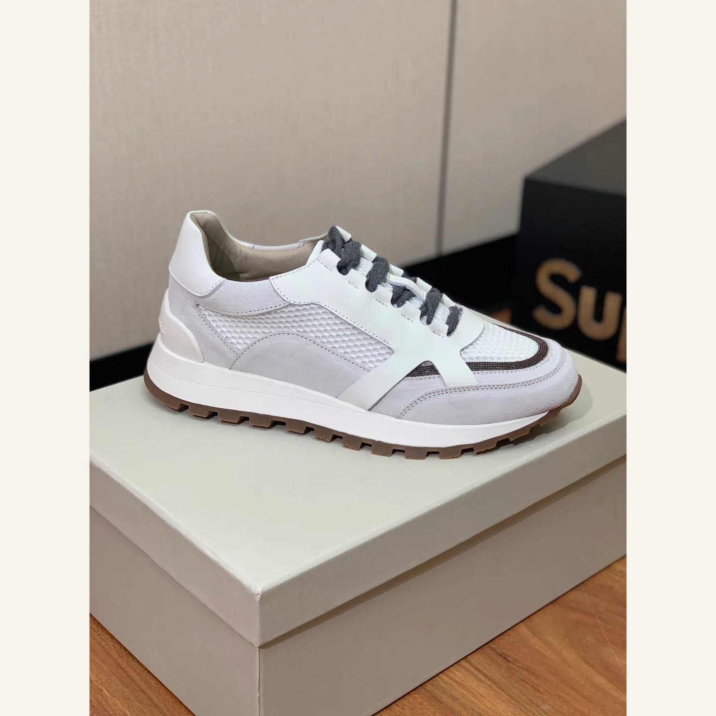 Brunello Cucinelli Monili-chain Sneaker 縮圖 4