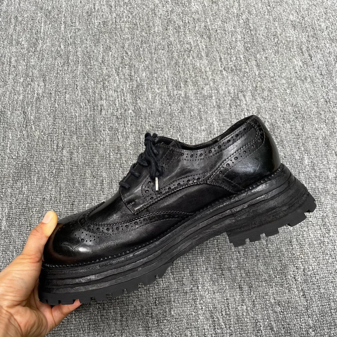 Bottega Veneta Washed-leather Derby 縮圖 4
