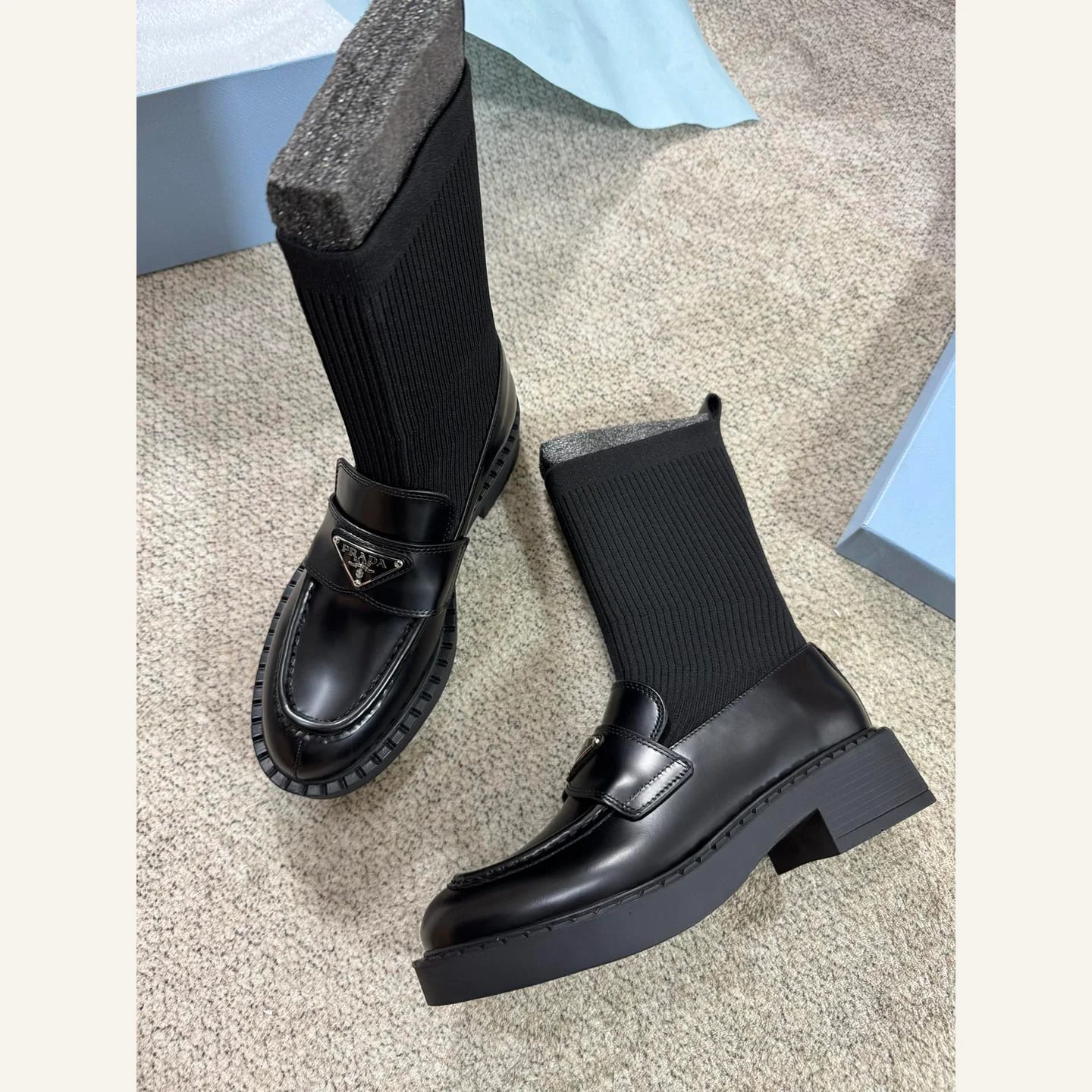 Prada Monolith Knit Boot 縮圖 3