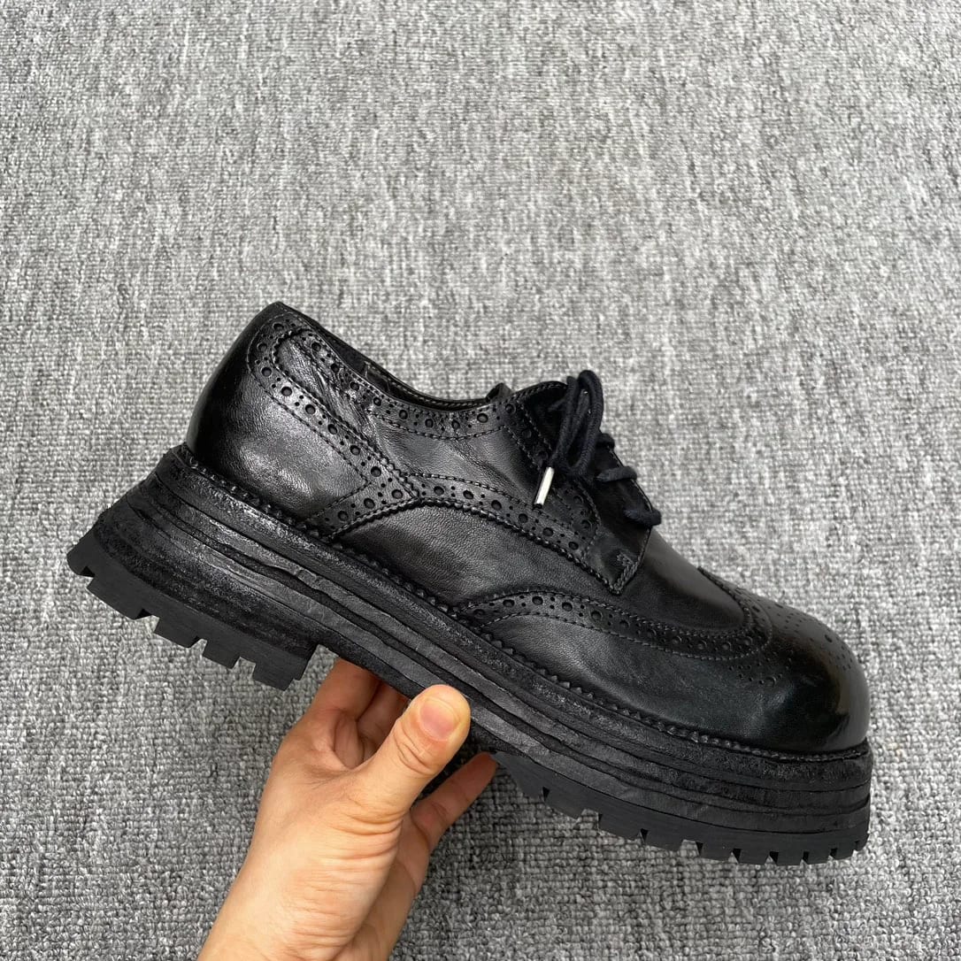 Bottega Veneta Washed-leather Derby 縮圖 1
