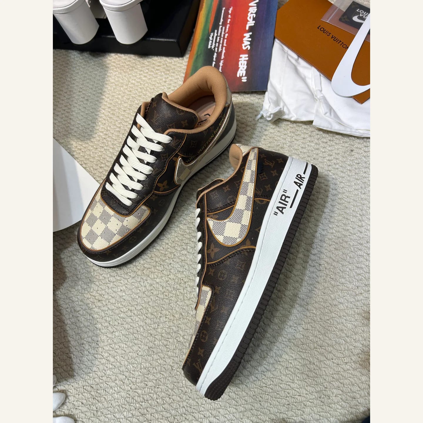 Louis Vuitton x Nike Air Force 1 Low 縮圖 4