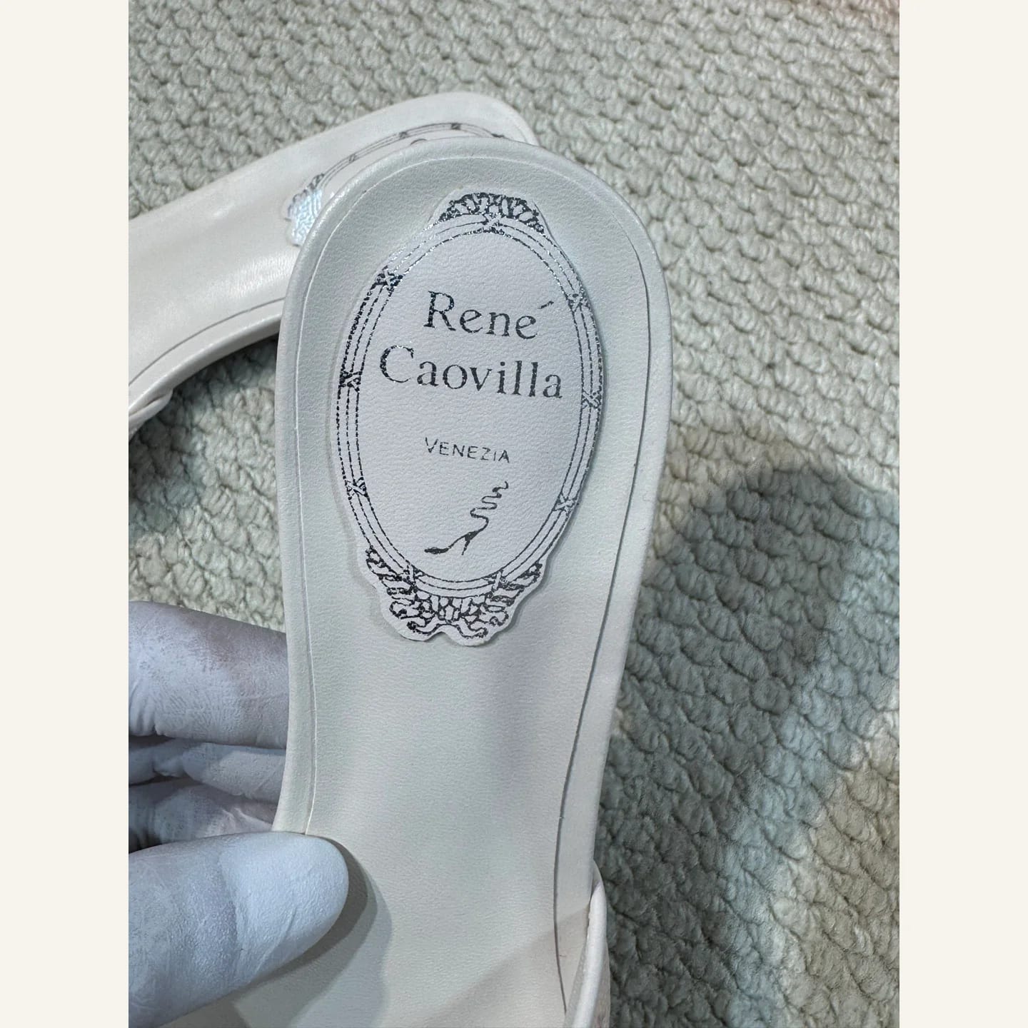 René Caovilla Crystal Floral Slide 縮圖 3