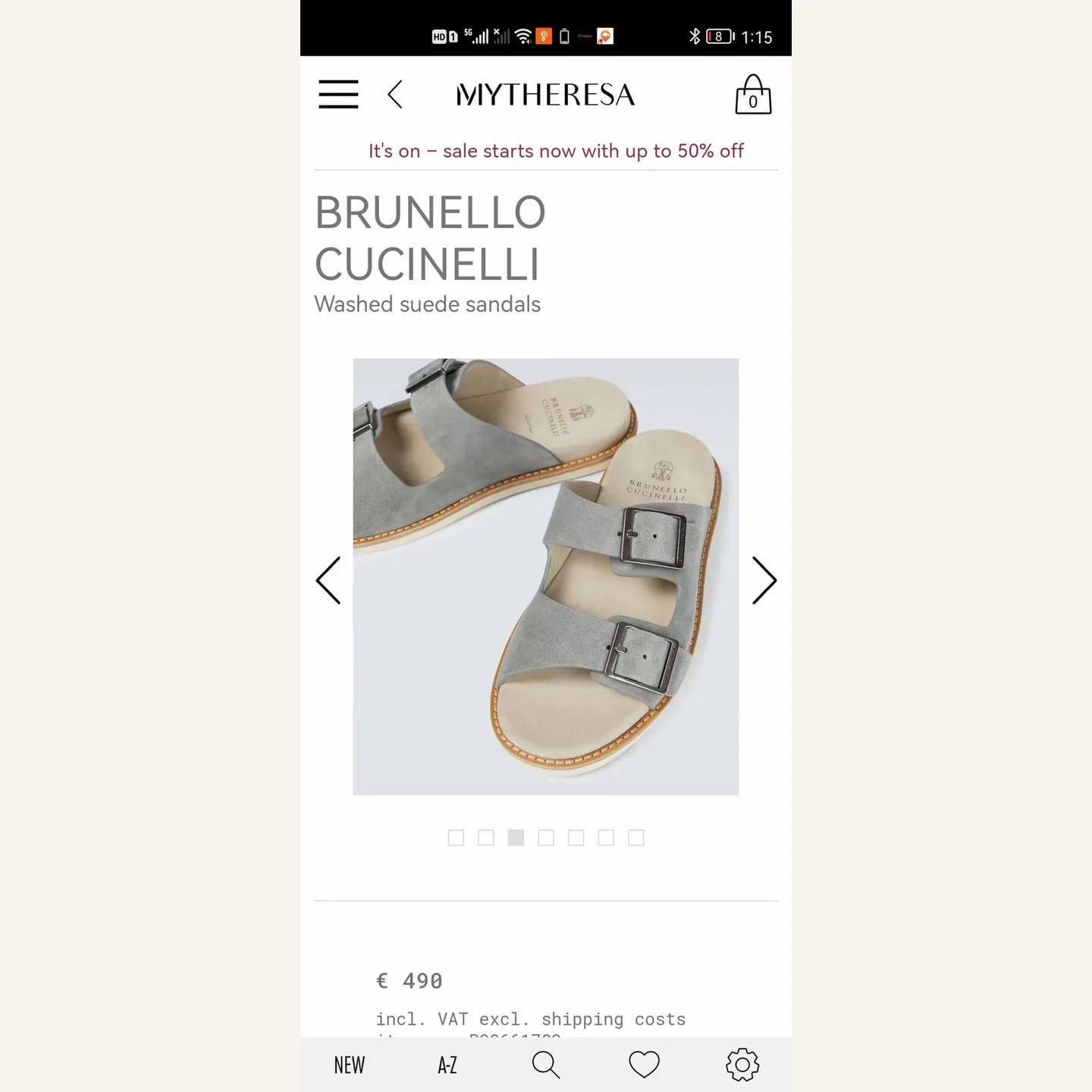 Brunello Cucinelli Buckle Slide 縮圖 2