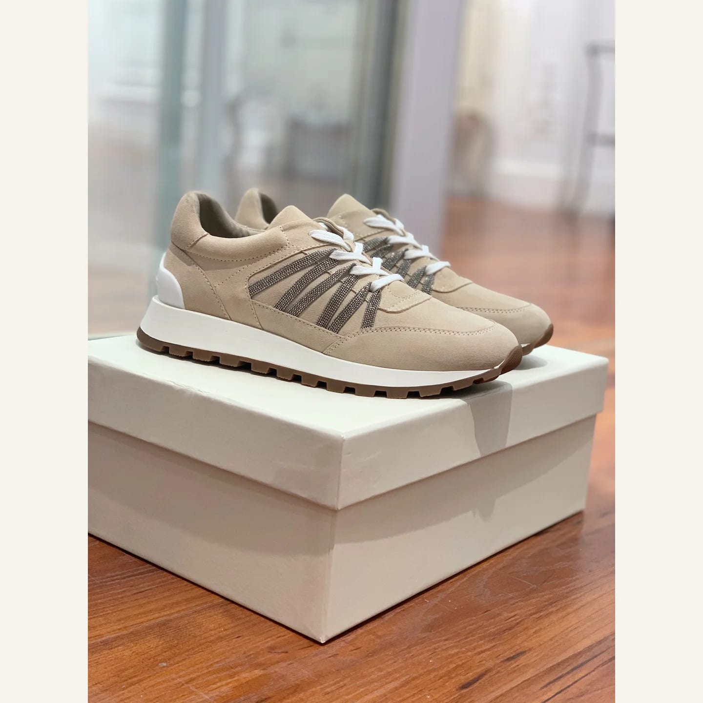 Brunello Cucinelli Monili-chain Sneaker 縮圖 3