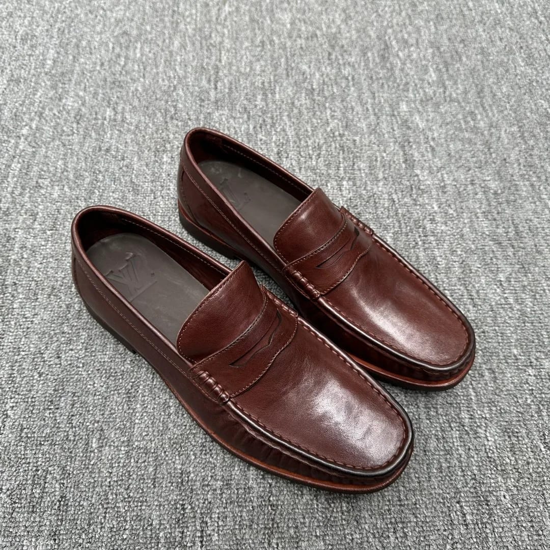 Louis Vuitton Washed-leather Penny Loafer 縮圖 3