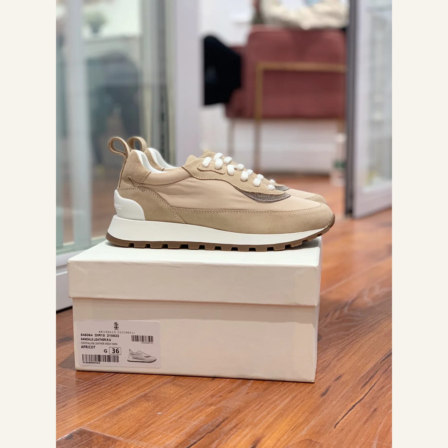 Brunello Cucinelli Monili-chain Sneaker 縮圖 3