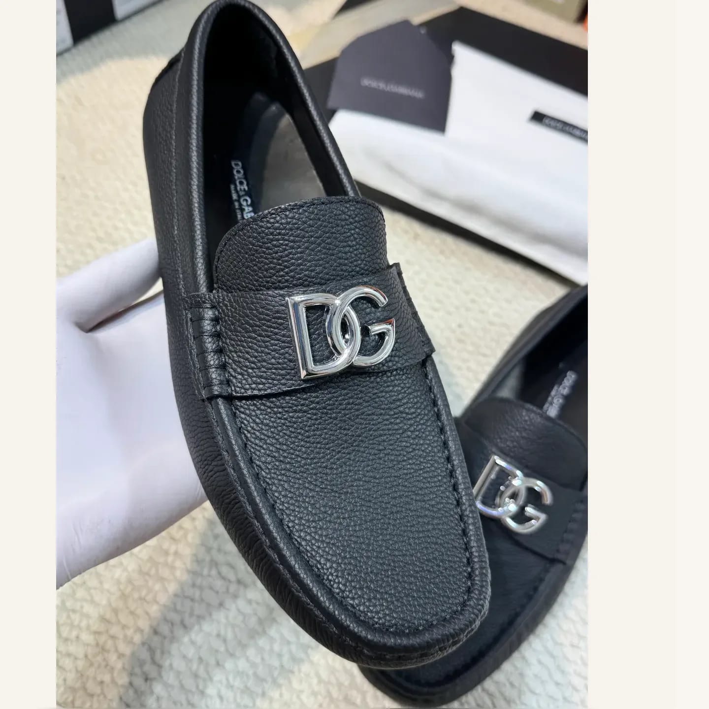Dolce & Gabbana DG-logo Driving Loafer 縮圖 3