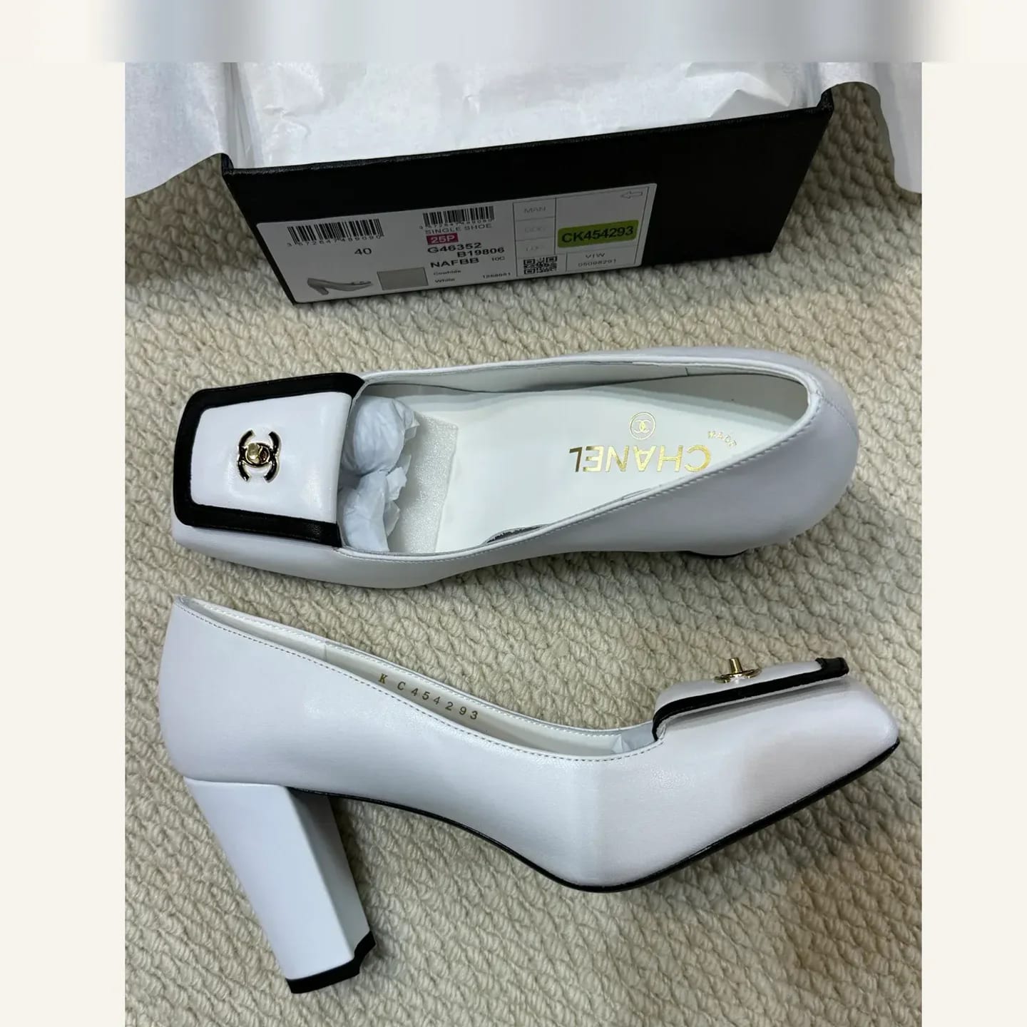 CHANEL Square-toe CC Pump 縮圖 3