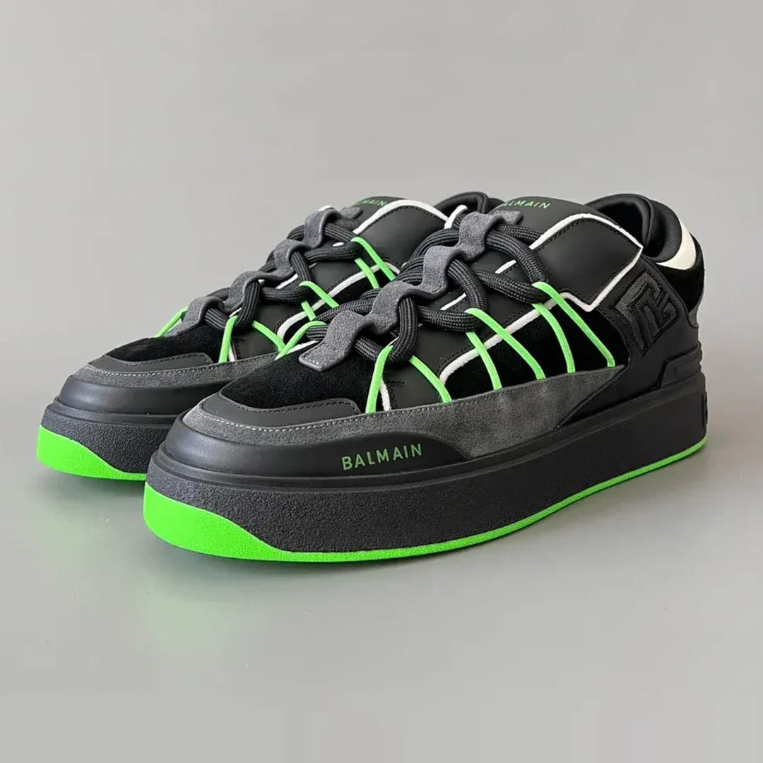 Balmain B-Court Puffy Skate Sneakers 縮圖 1