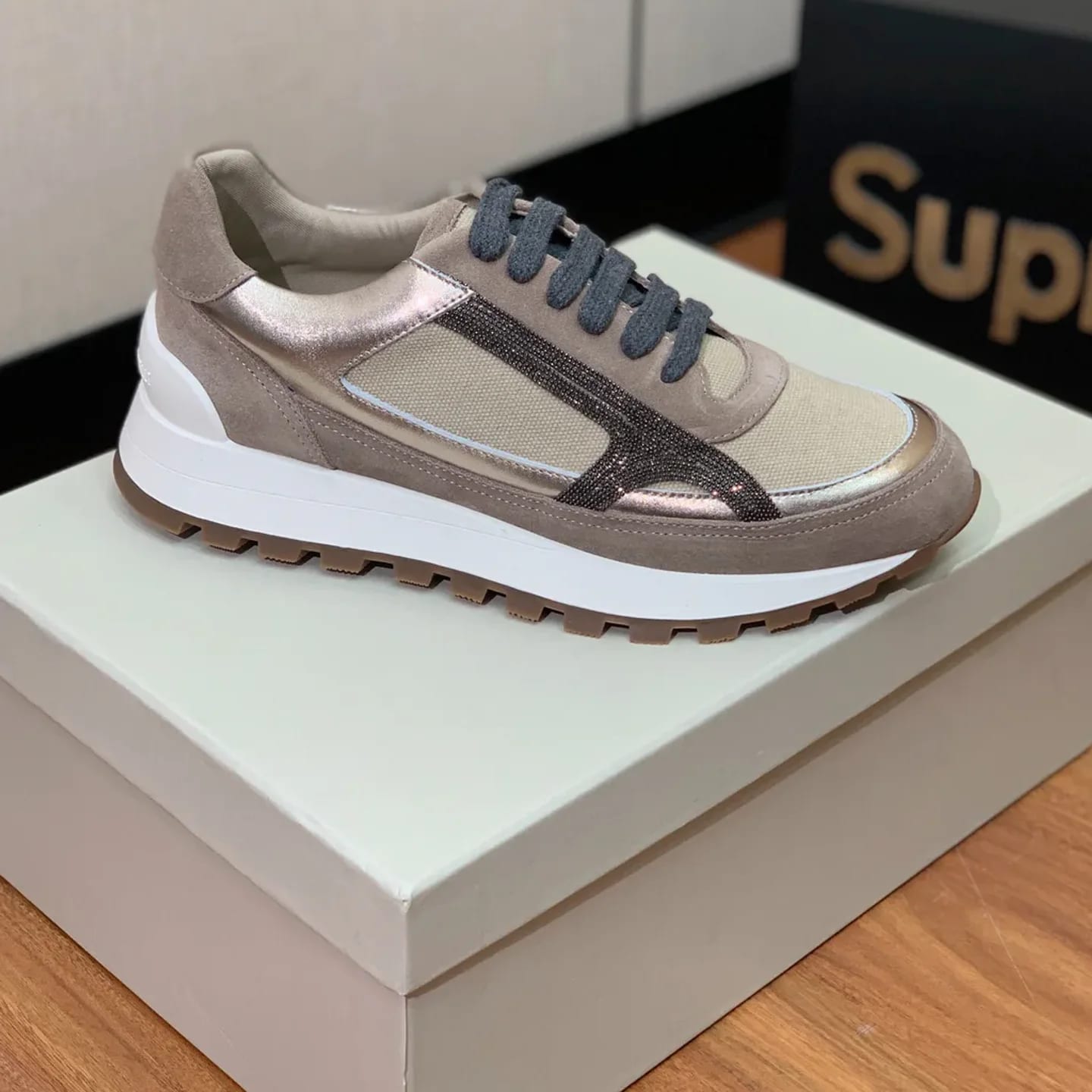 Brunello Cucinelli Monili-chain Sneaker 縮圖 4