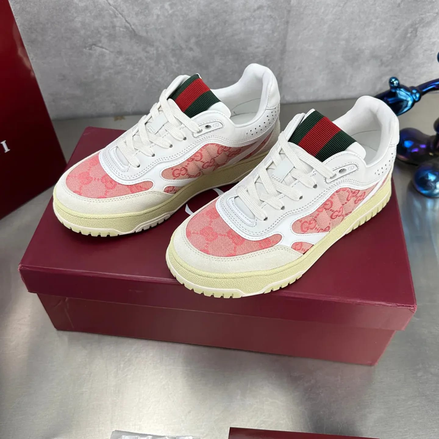 Gucci Distressed Basketball Sneaker 縮圖 3