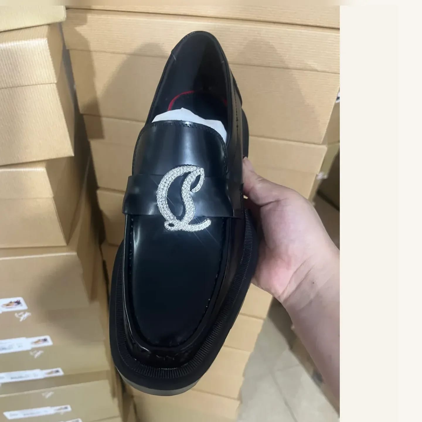 Christian Louboutin Crystal-embellished Loafer 縮圖 2
