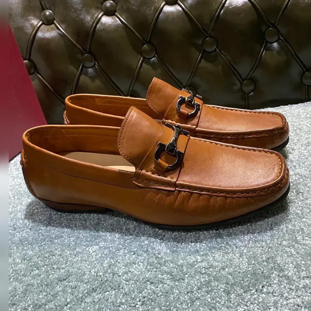 Ferragamo Washed-leather Loafer 縮圖 3