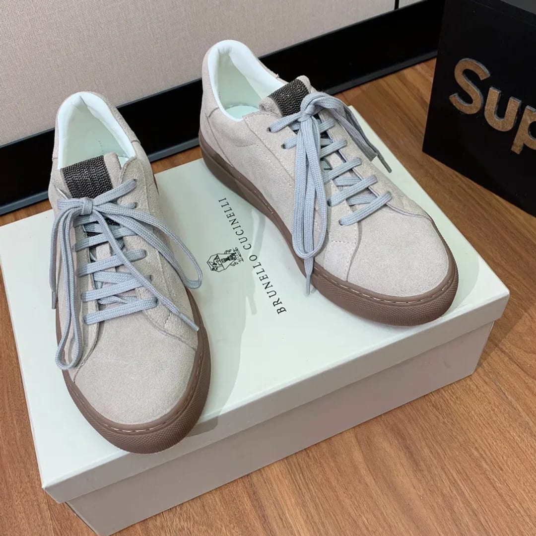 Brunello Cucinelli Suede Low-top Sneaker 縮圖 4