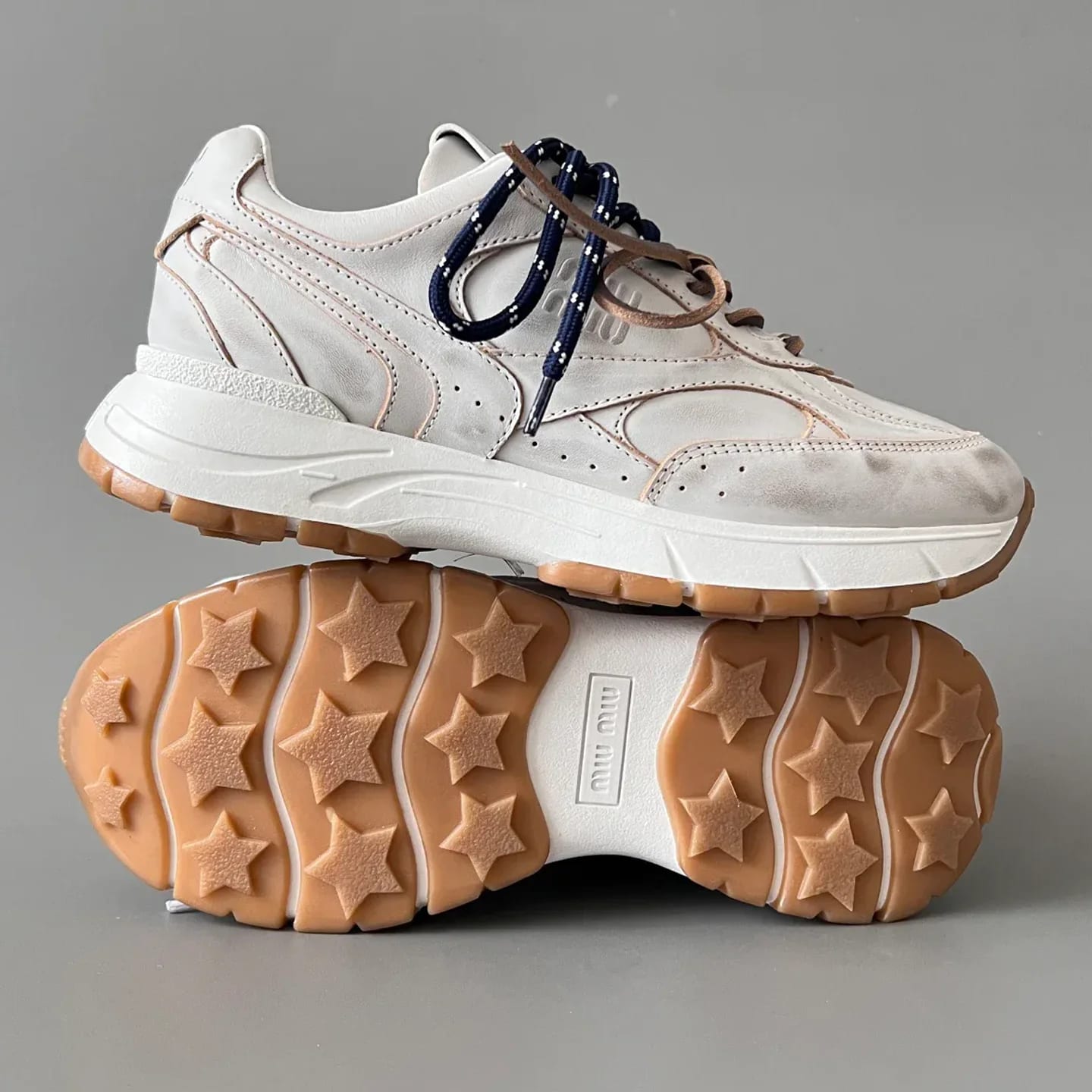 Miu Miu Leather Sneakers 縮圖 4