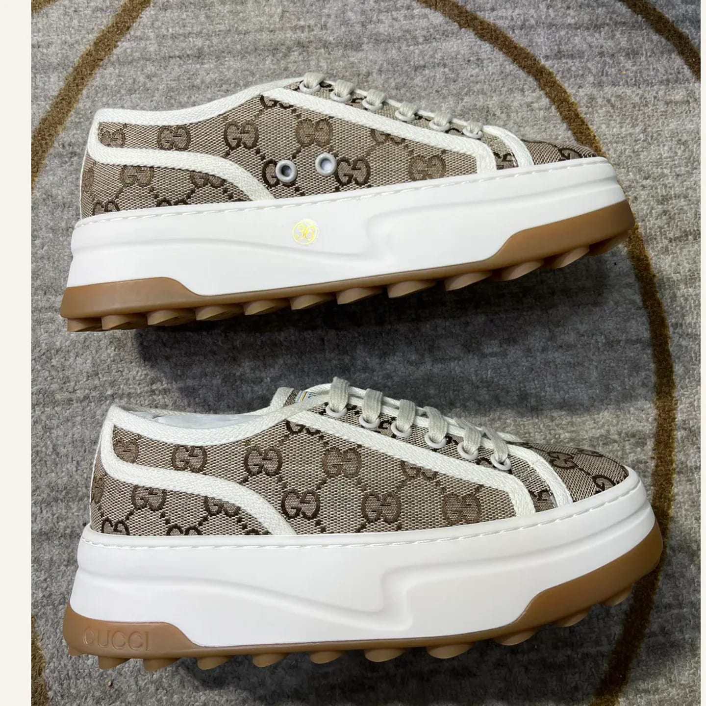 Gucci Canvas Platform Sneaker 縮圖 2