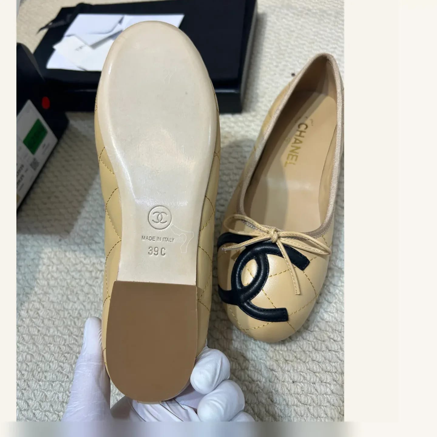 CHANEL Cap-toe Bow Ballerina 縮圖 2