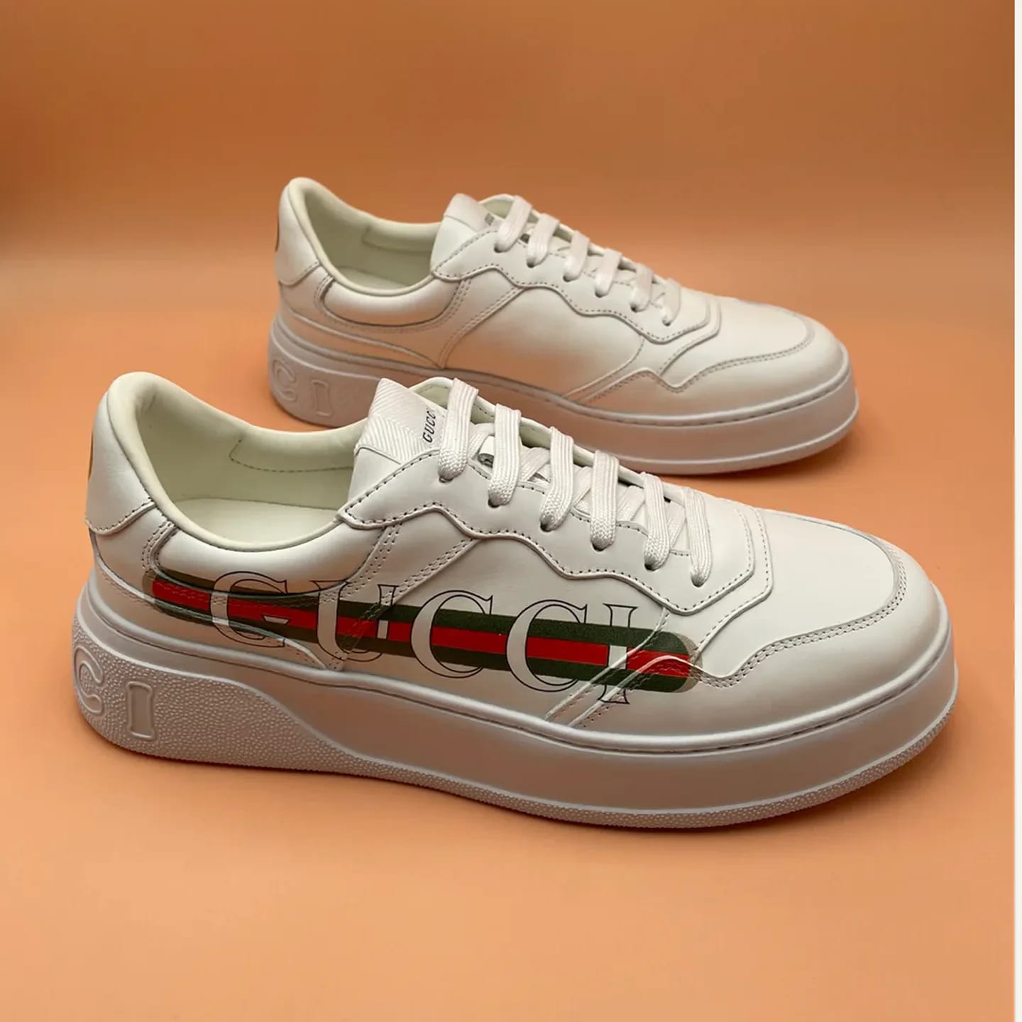 Gucci Leather Low-top Sneaker 縮圖 3