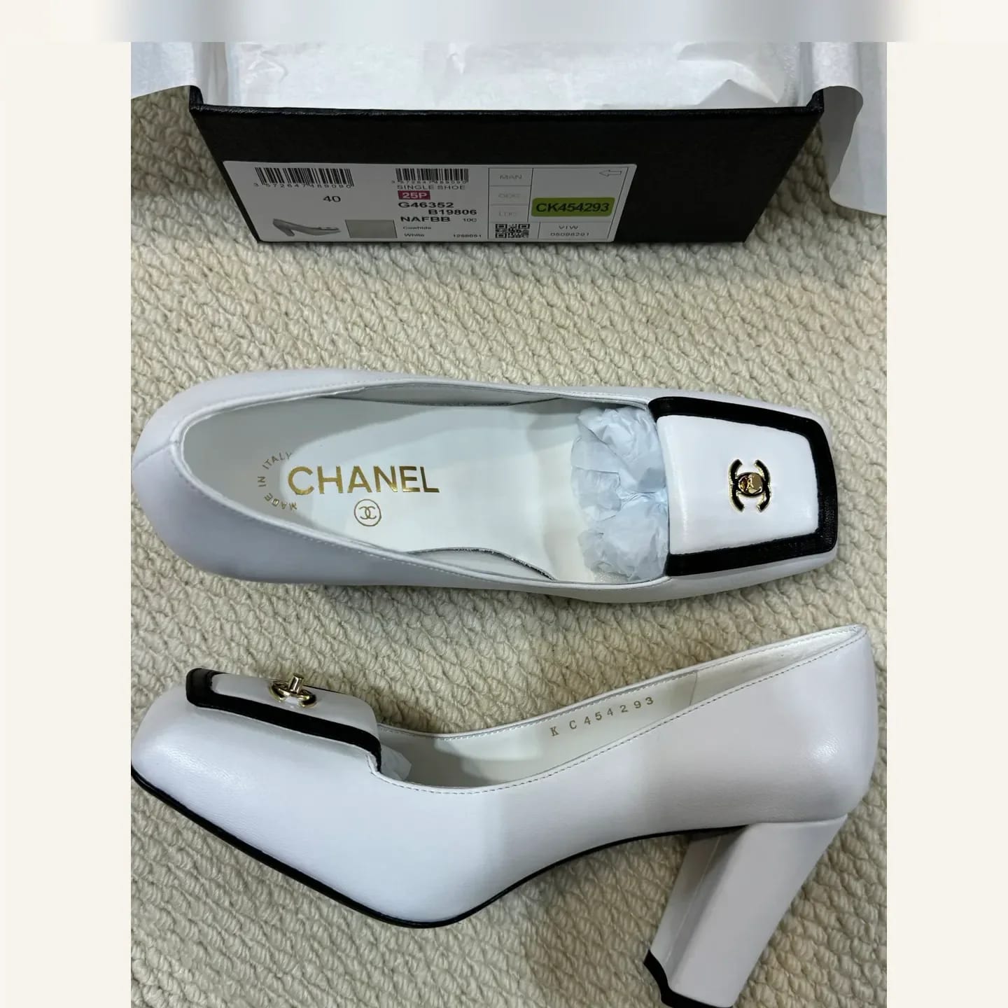 CHANEL Square-toe CC Pump 縮圖 4