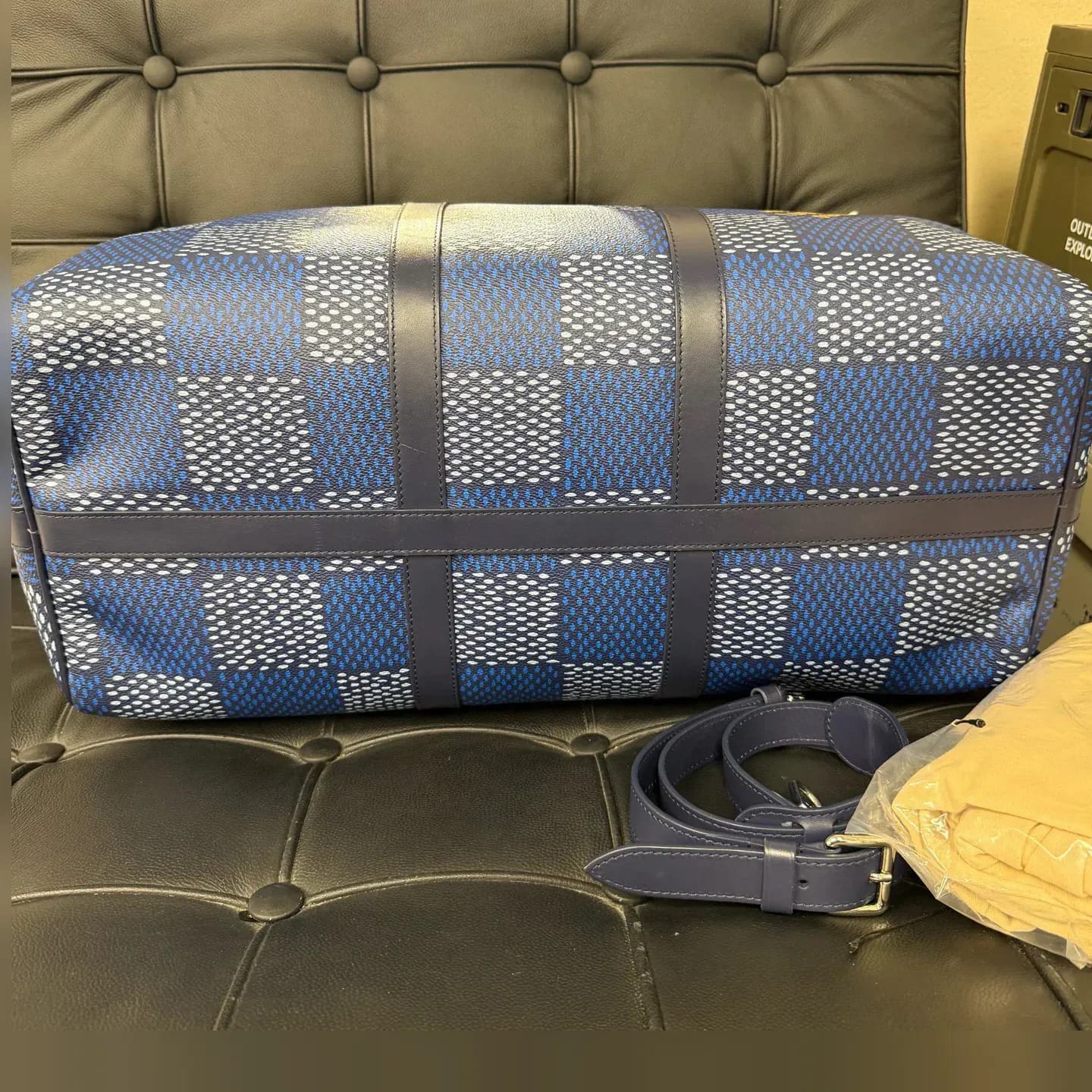 Louis Vuitton Keepall Bandoulière 50 Damier Rush（2024 春夏） 縮圖 5