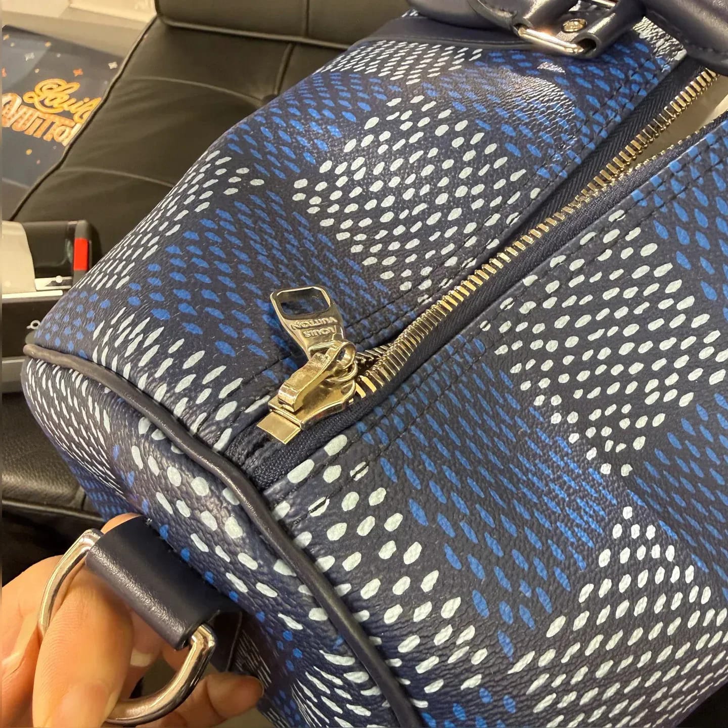 Louis Vuitton Keepall Bandoulière 50 Damier Rush（2024 春夏） 縮圖 7