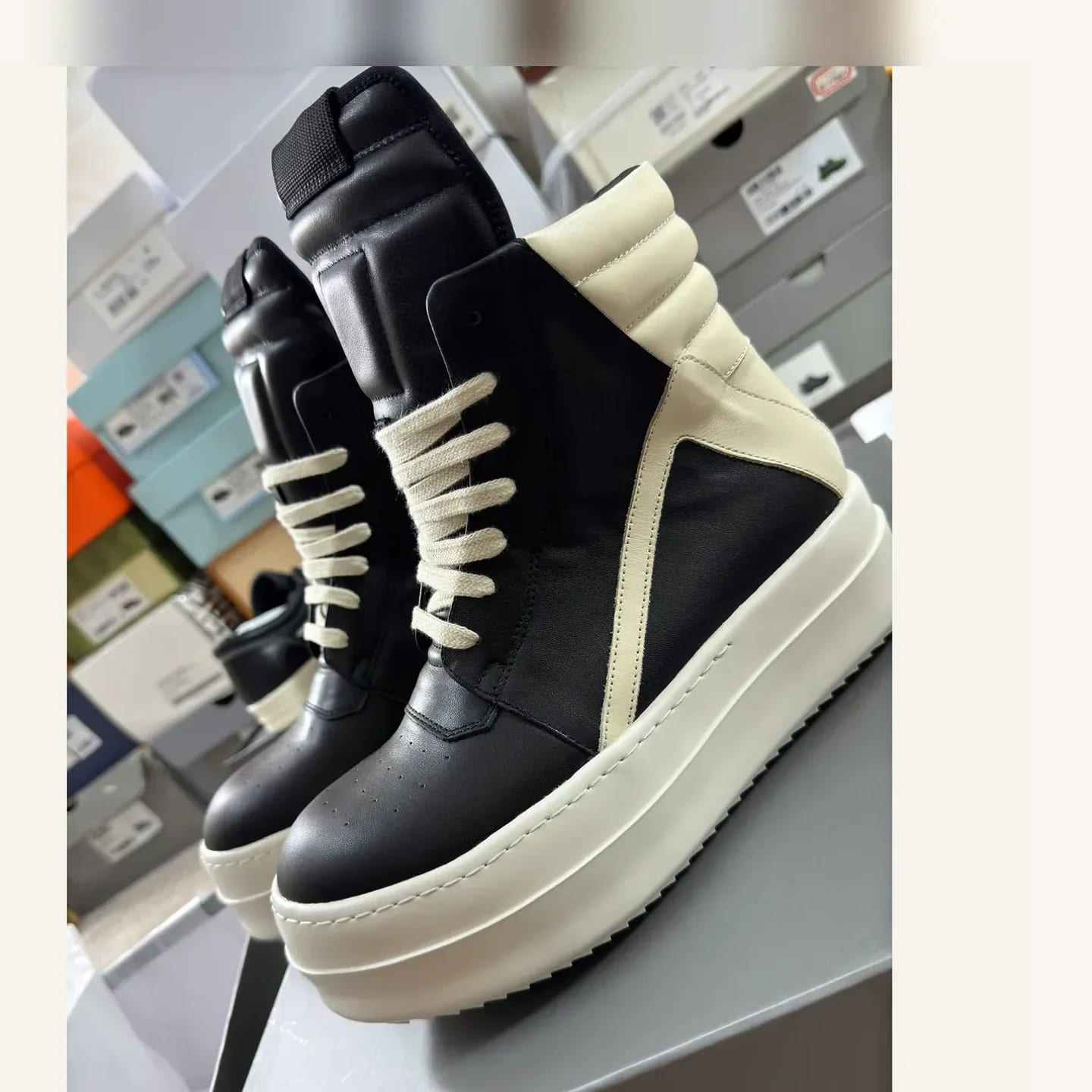 Rick Owens Geobasket High-top Sneaker 縮圖 1