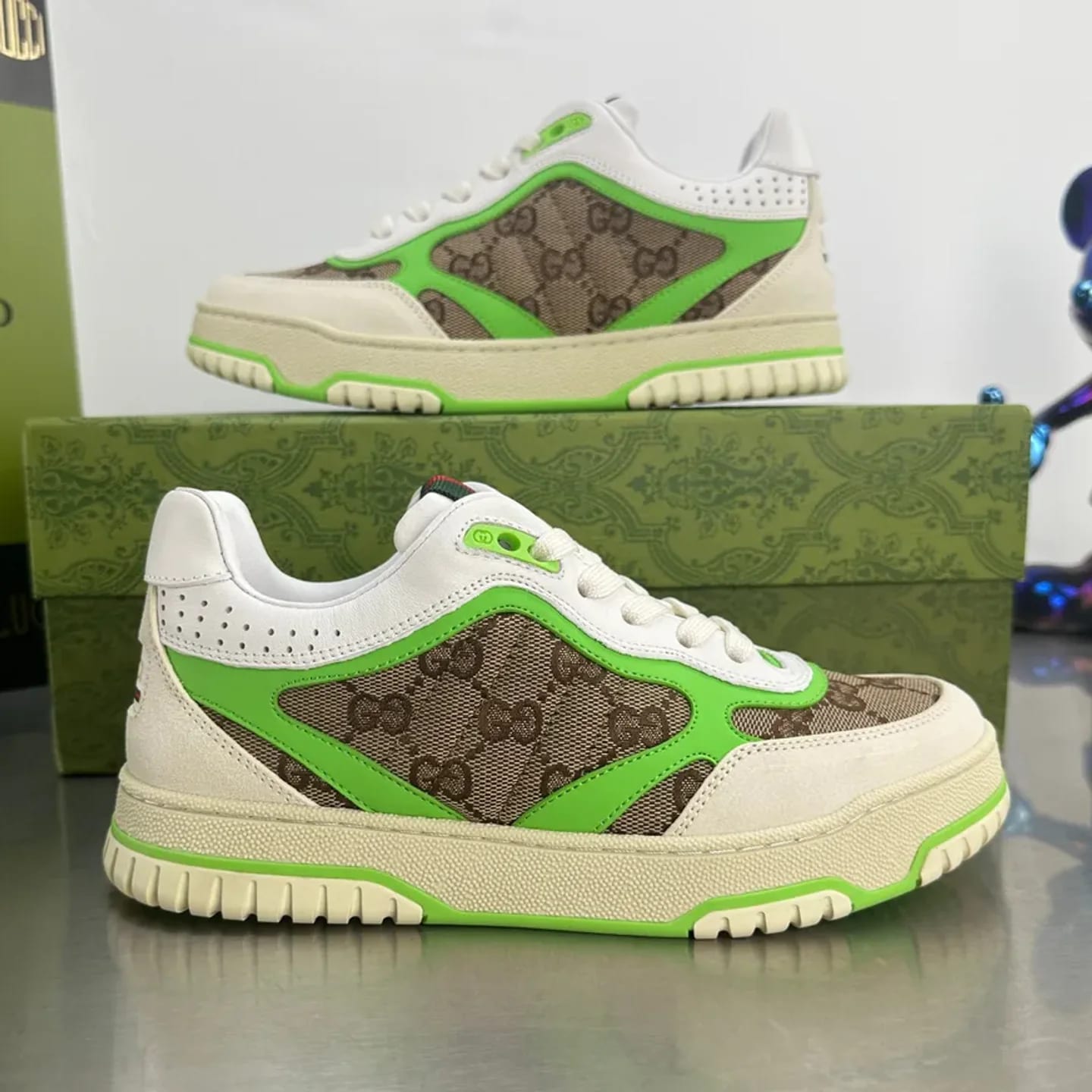 Gucci Distressed Basketball Sneaker 縮圖 3