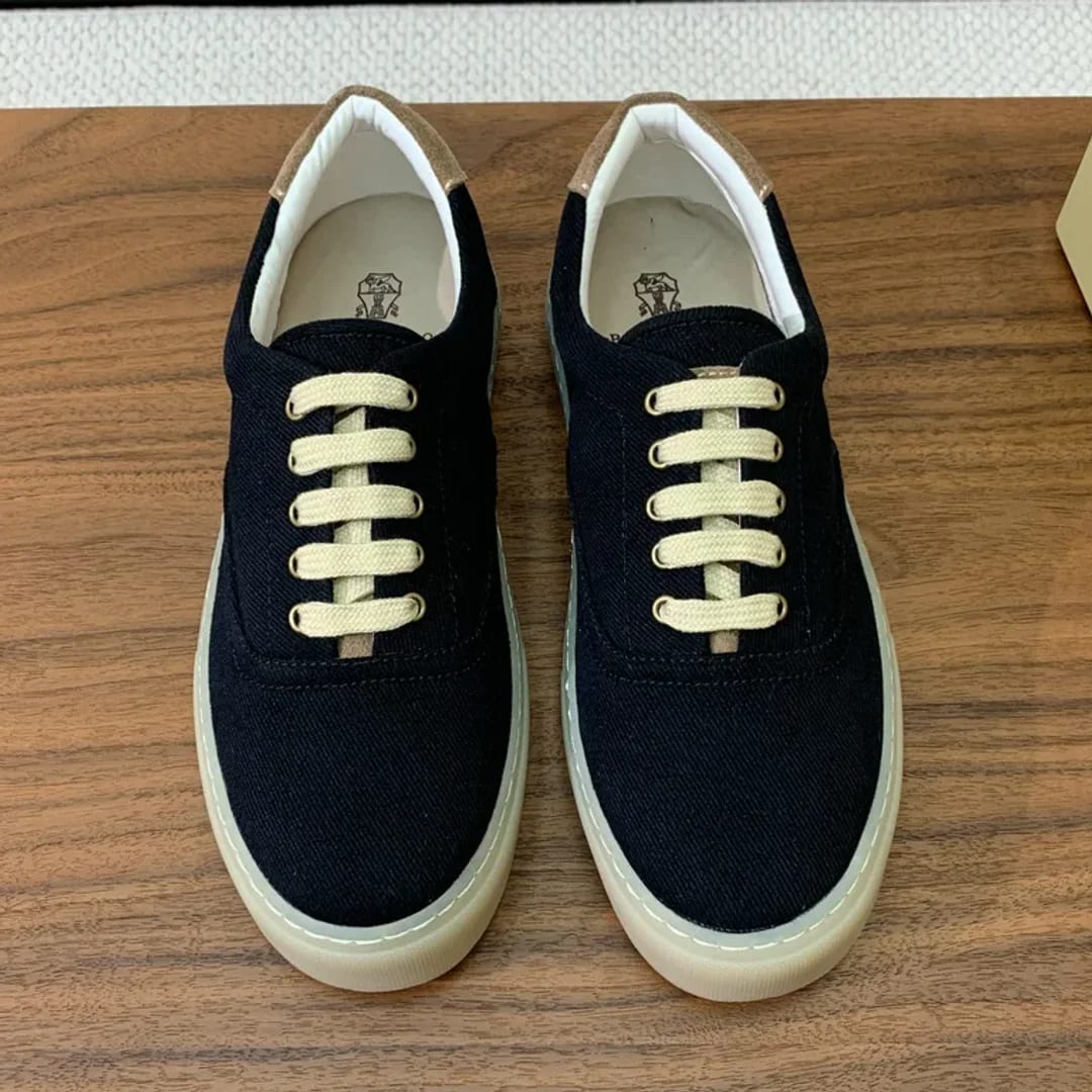 Brunello Cucinelli Canvas Low-top Sneaker 縮圖 1
