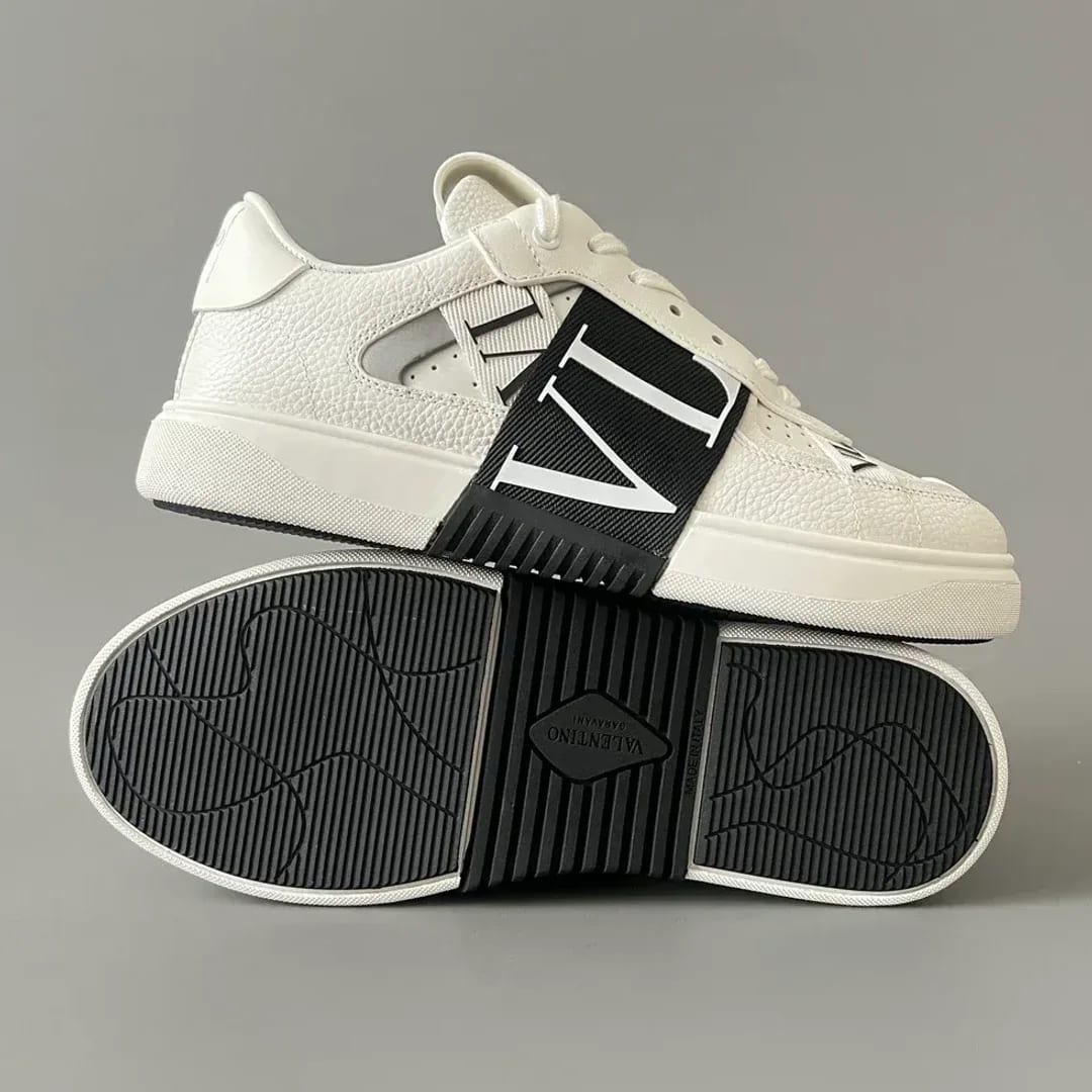 Valentino Garavani Low-Top Calfskin VL7N Sneaker With Bands 縮圖 4