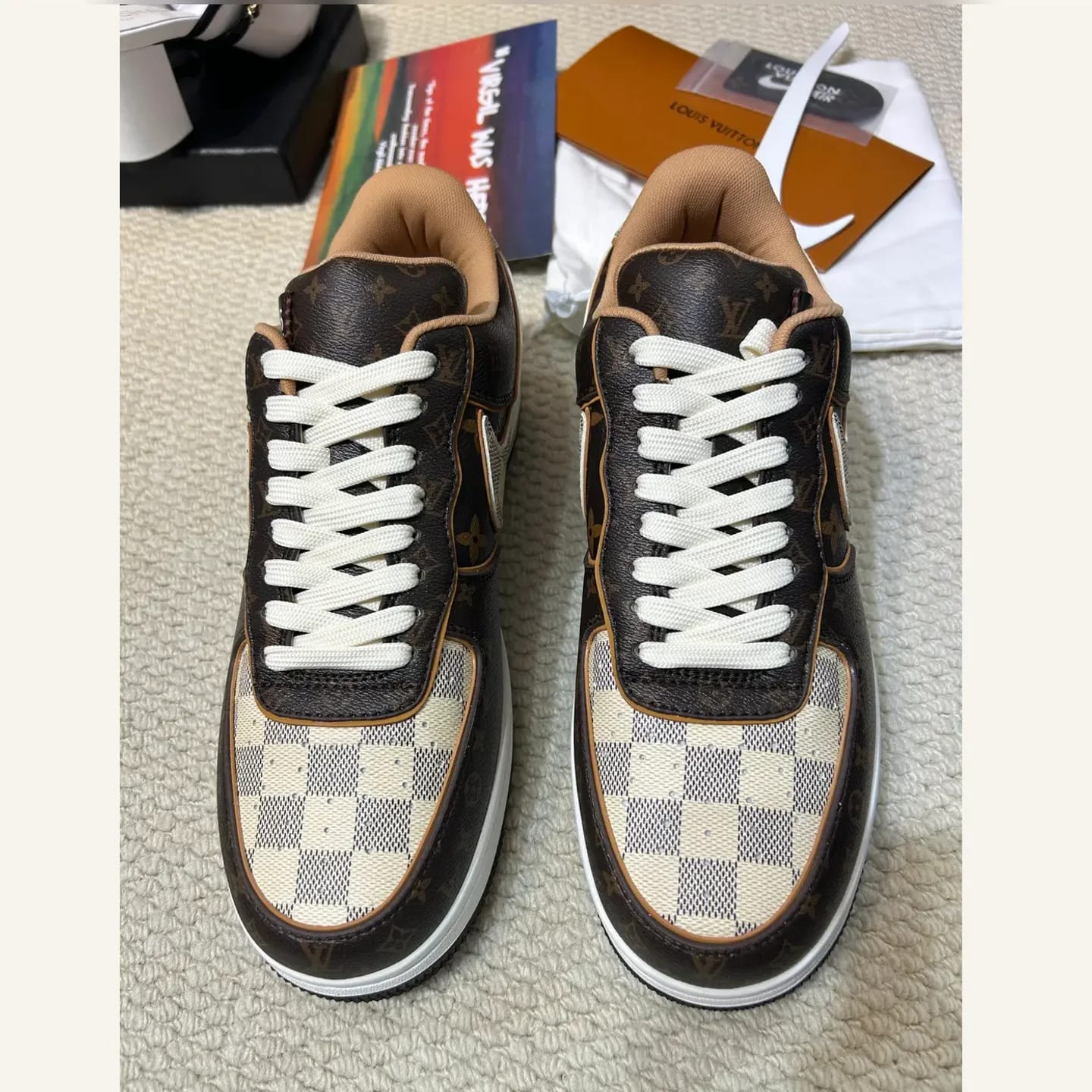 Louis Vuitton x Nike Air Force 1 Low 縮圖 2