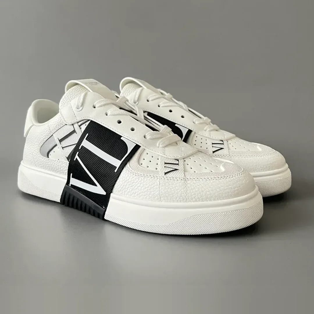 Valentino Garavani Low-Top Calfskin VL7N Sneaker With Bands 縮圖 3
