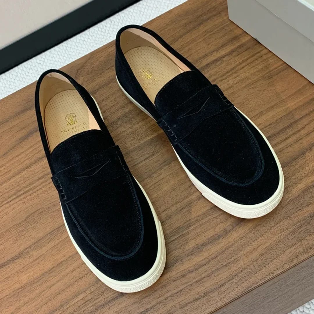 Brunello Cucinelli Suede Penny Loafer 縮圖 4