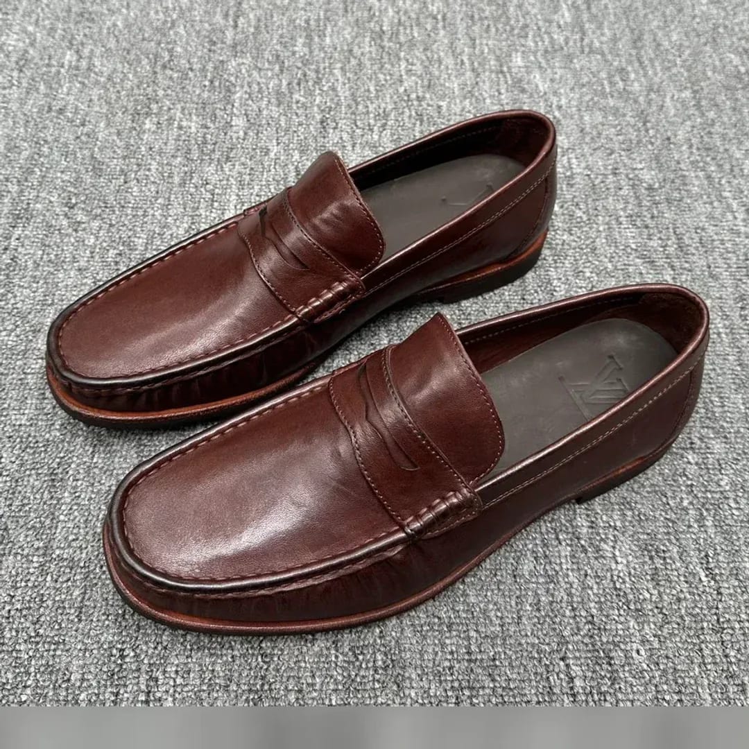 Louis Vuitton Washed-leather Penny Loafer 縮圖 2