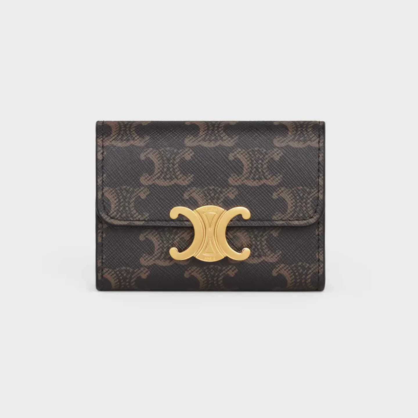 CELINE COMPACT WALLET WITH COIN TRIOMPHE IN triomphe canvas 縮圖 1