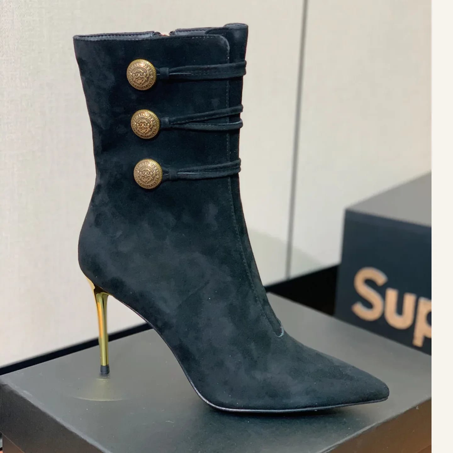 Balmain Buckle Ankle Boot 縮圖 3