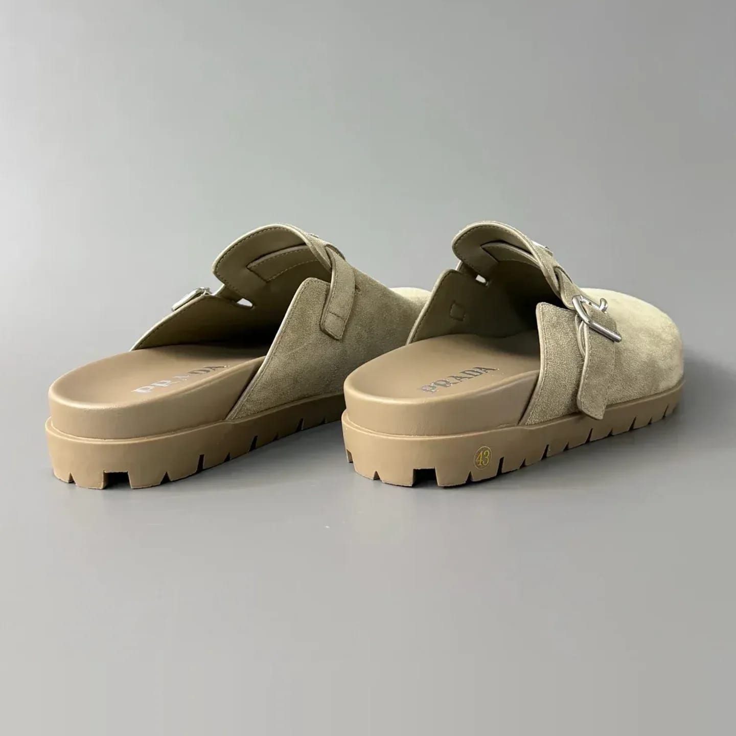 Prada Suede Mules 縮圖 2
