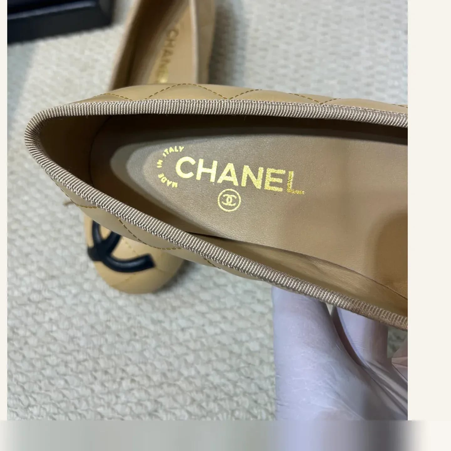 CHANEL Cap-toe Bow Ballerina 縮圖 3