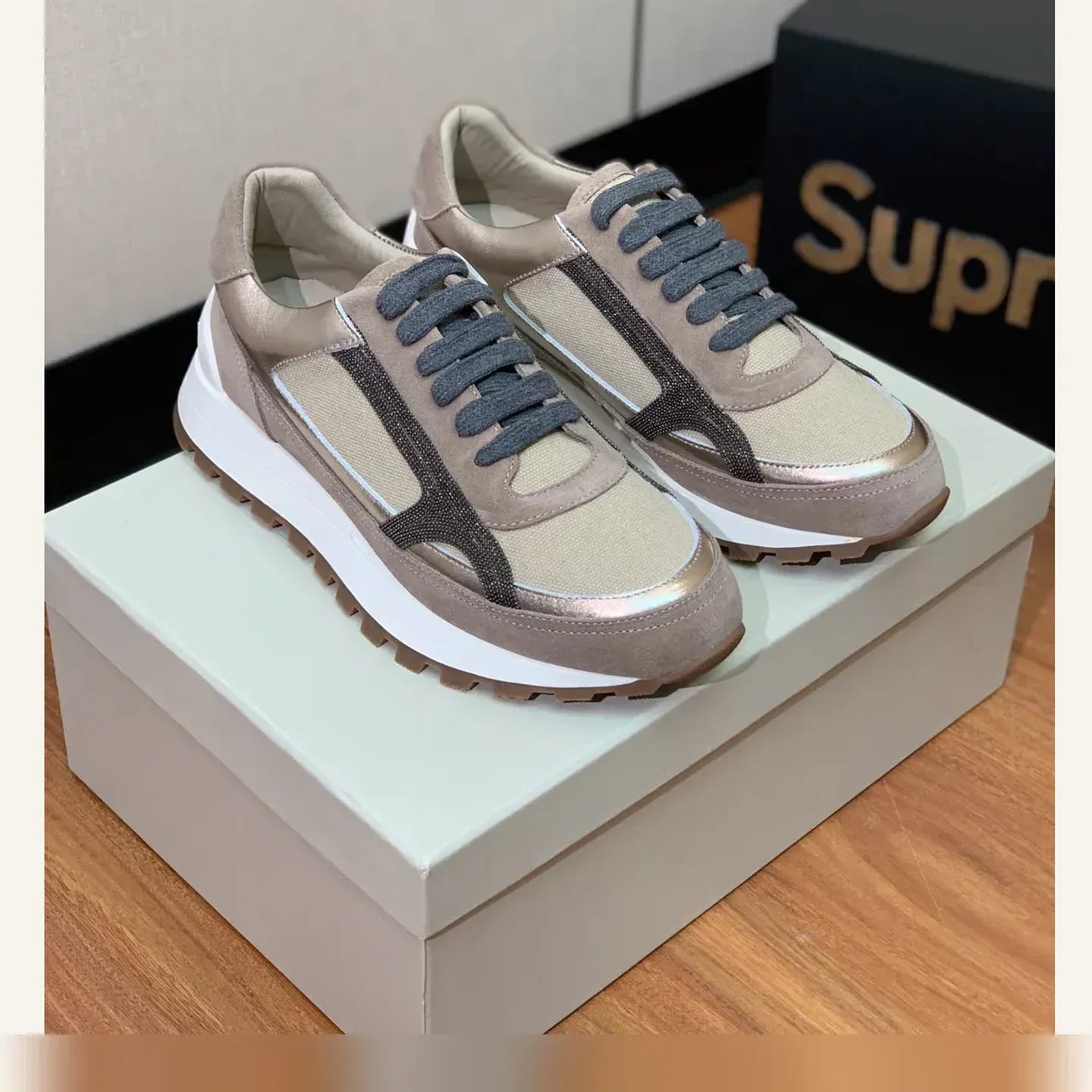 Brunello Cucinelli Monili-chain Sneaker 縮圖 2