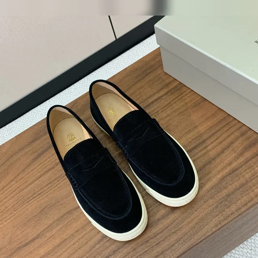 Brunello Cucinelli Suede Penny Loafer 縮圖 3