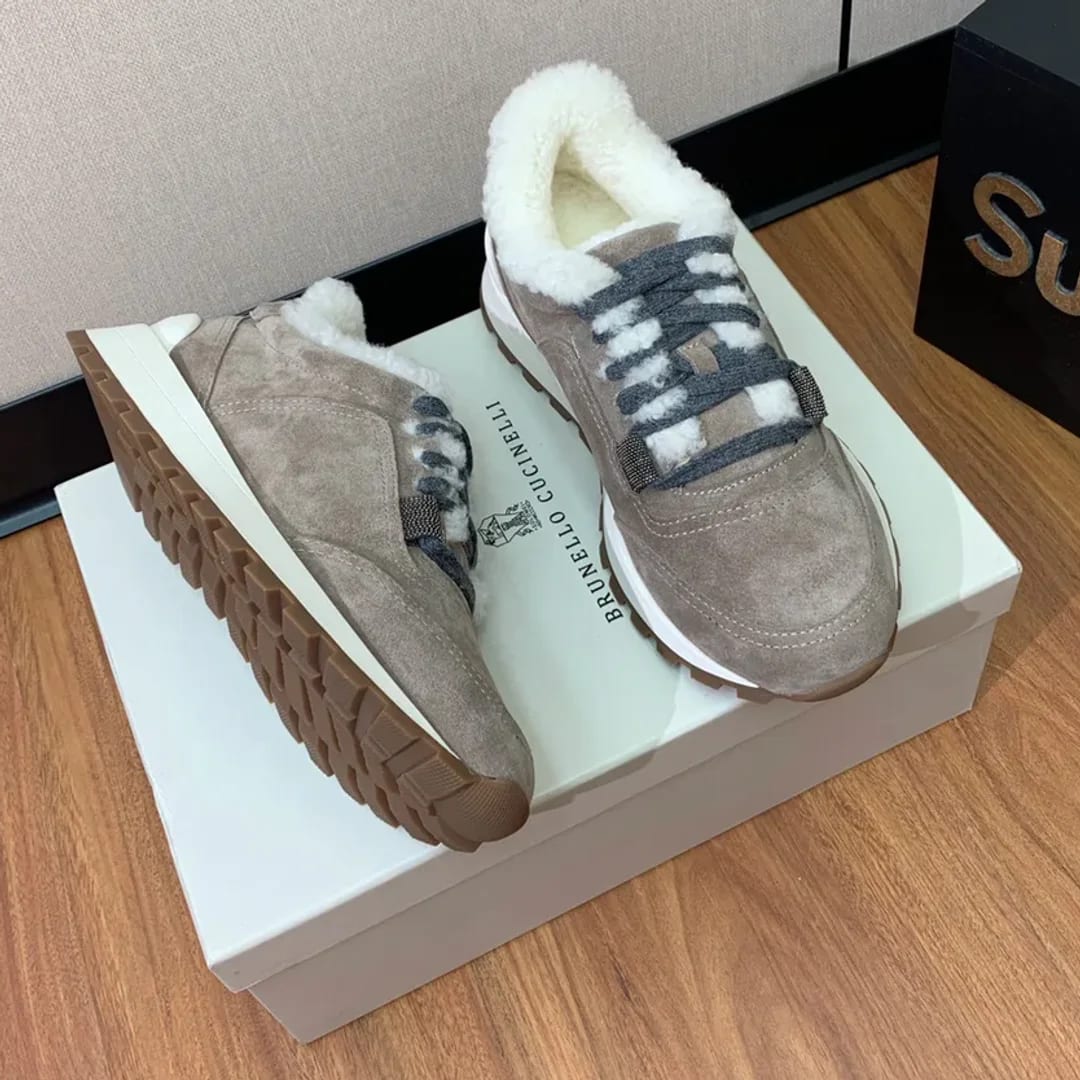 Brunello Cucinelli Shearling Sneaker 縮圖 3