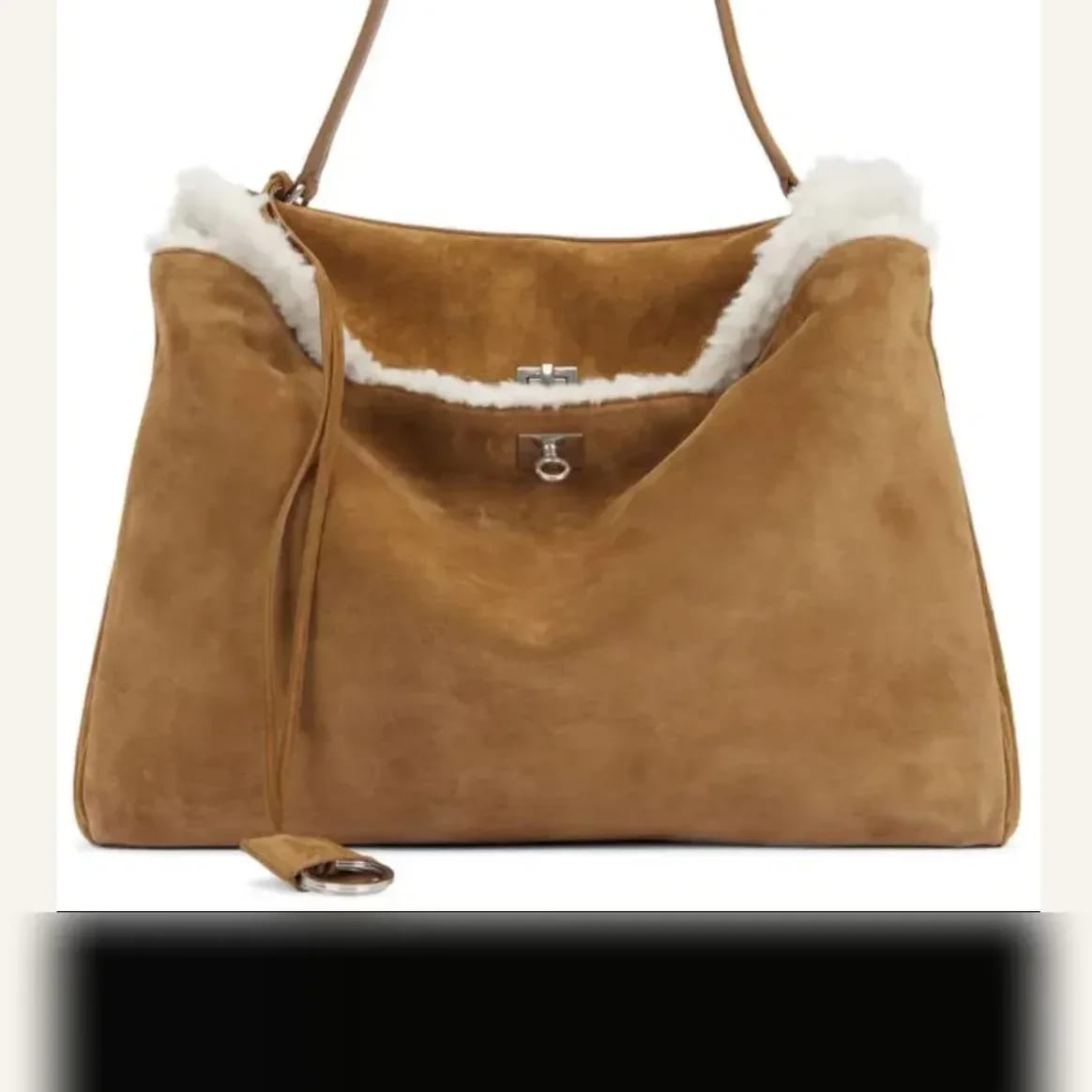 Balenciaga Rodeo Handbag Medium Noce/White 縮圖 4