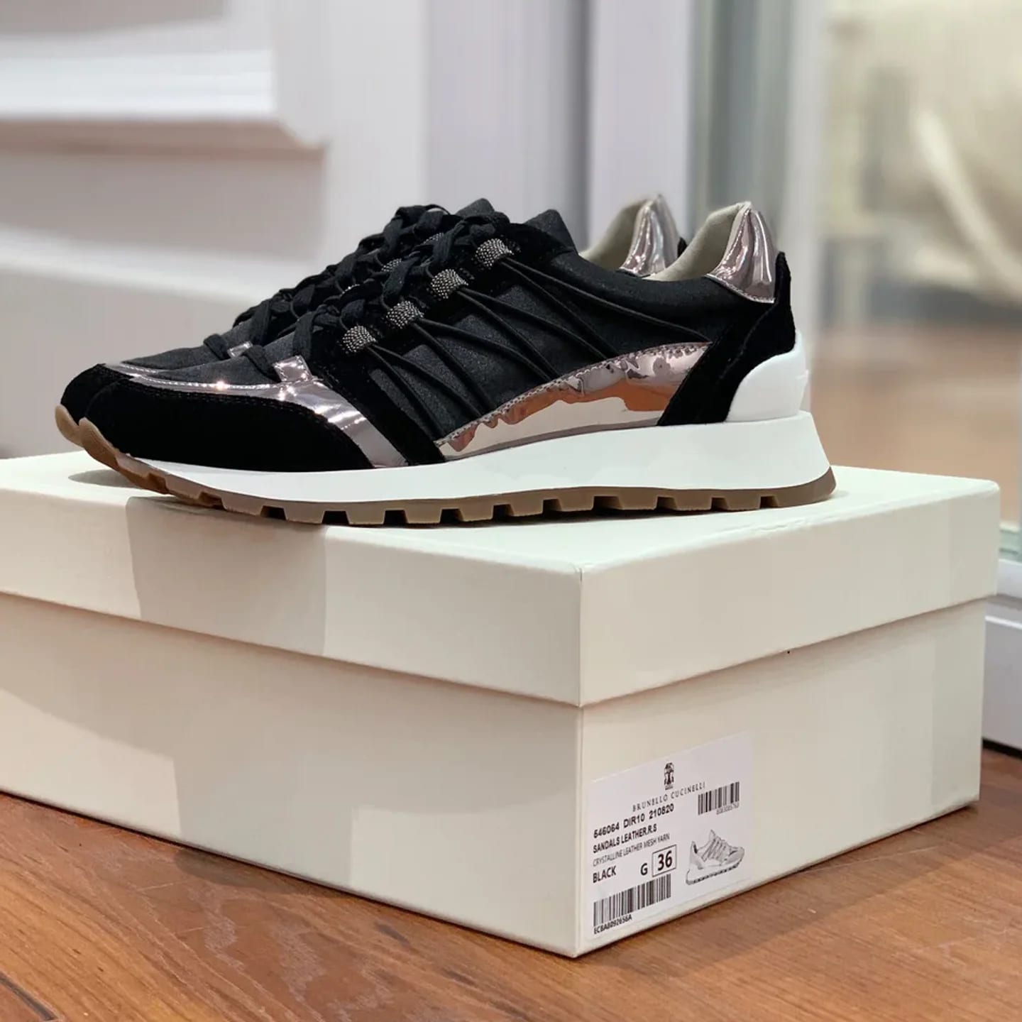 Brunello Cucinelli Monili-chain Sneaker 縮圖 3
