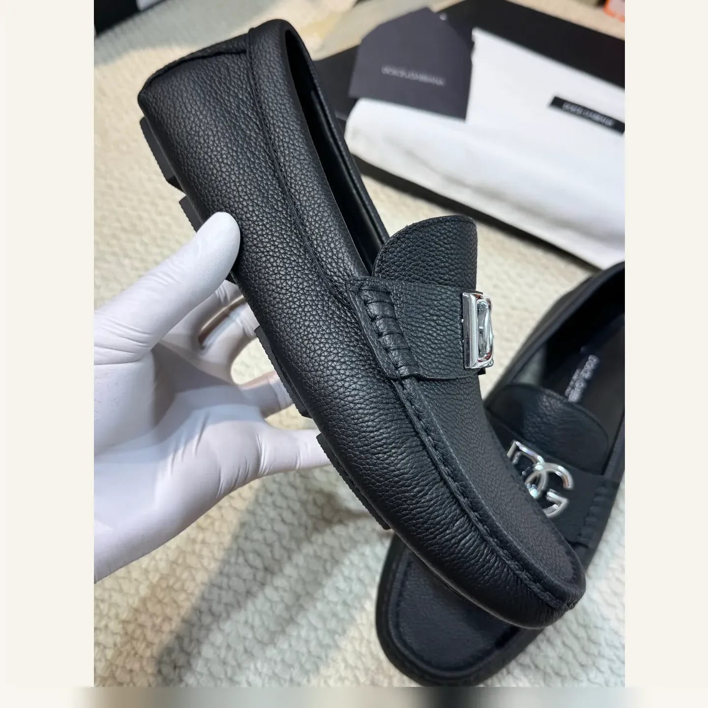 Dolce & Gabbana DG-logo Driving Loafer 縮圖 4