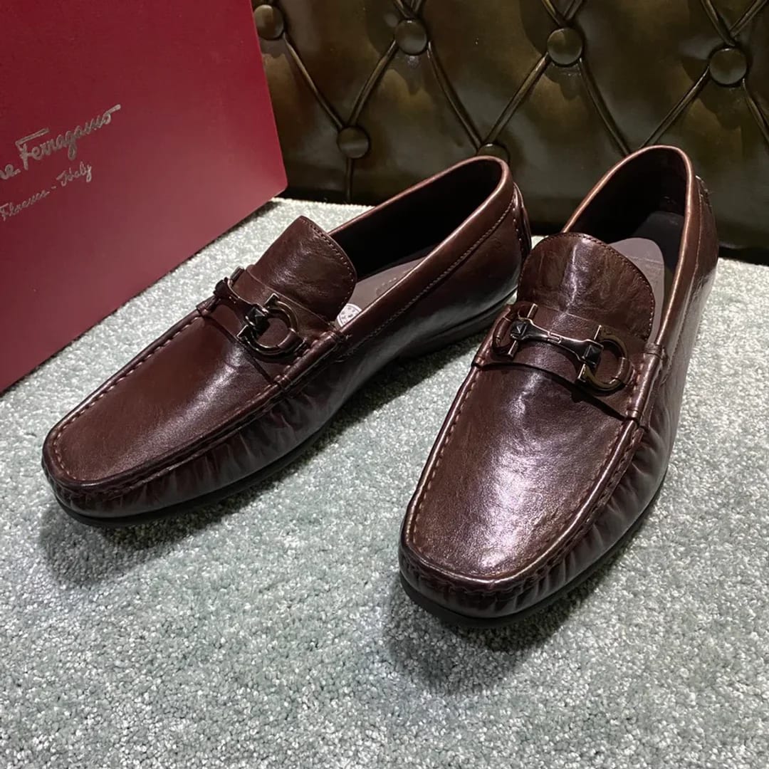 Ferragamo Washed-leather Loafer 縮圖 2