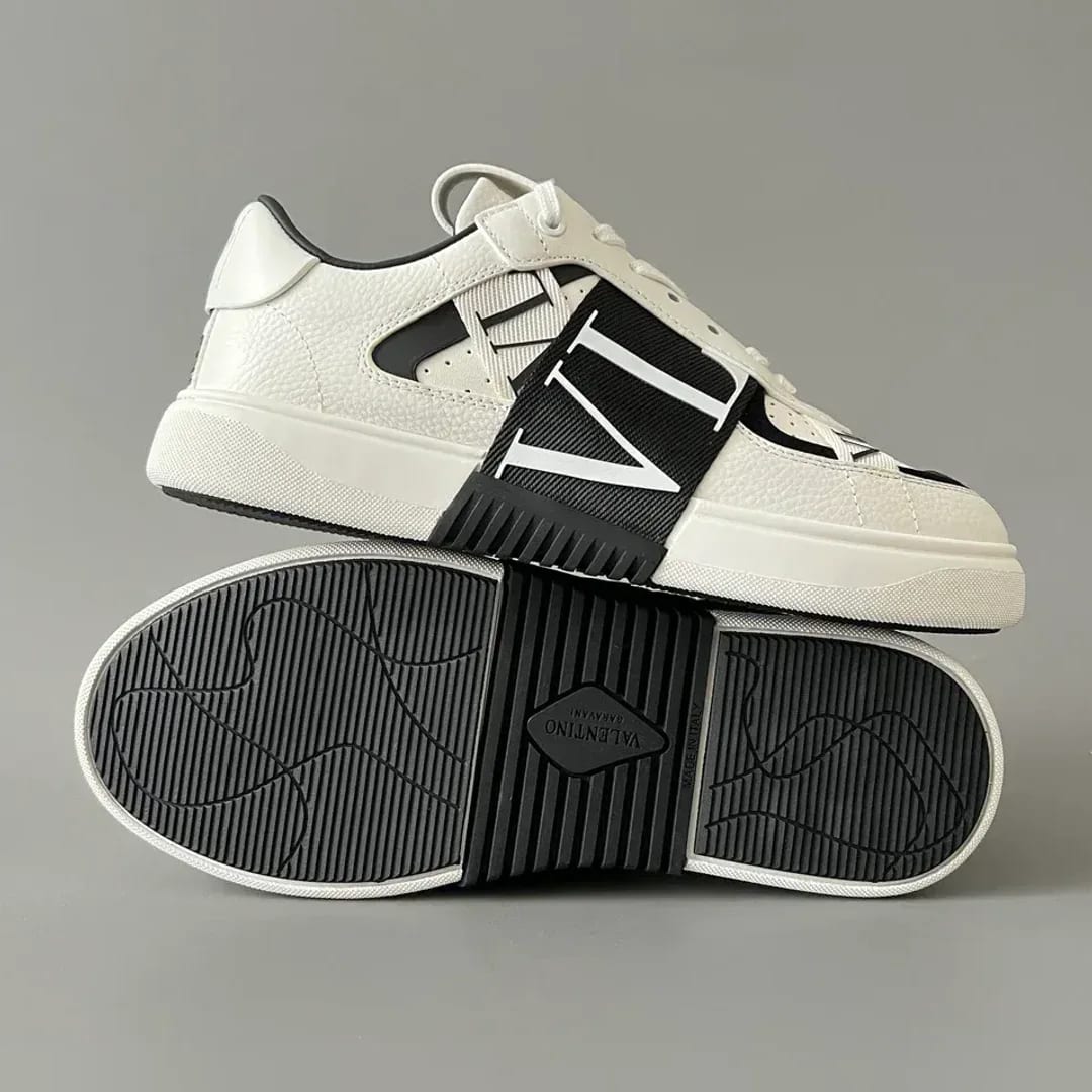 Valentino Garavani Low-Top Calfskin VL7N Sneaker With Bands 縮圖 4