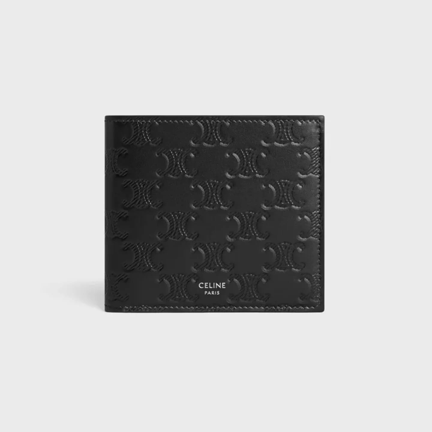 CELINE Bi-fold Wallet IN Calfskin with triomphe embossed 縮圖 1