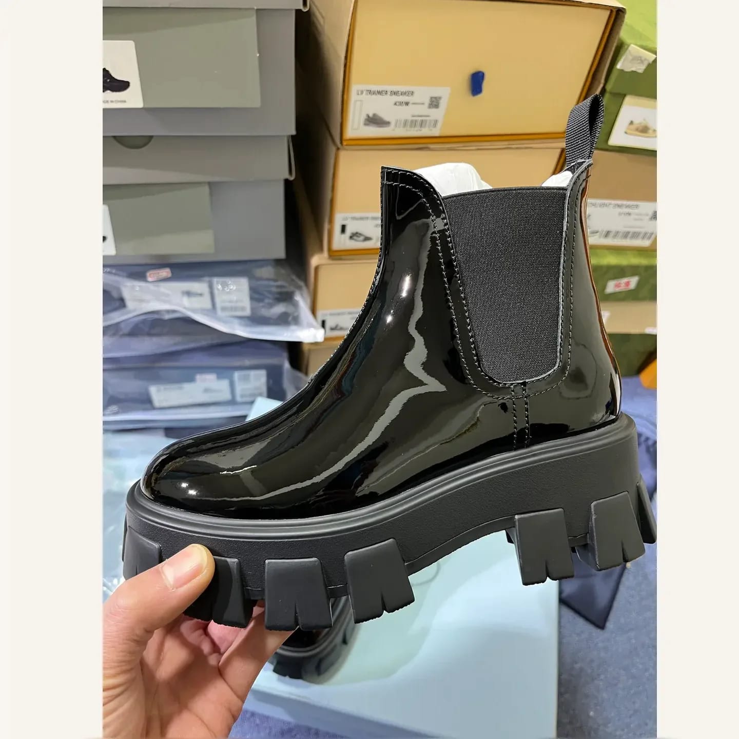 Prada Monolith Chelsea Boot 縮圖 1