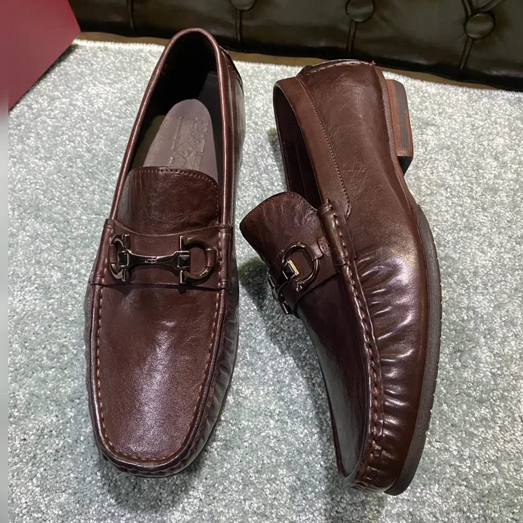 Ferragamo Washed-leather Loafer 縮圖 4