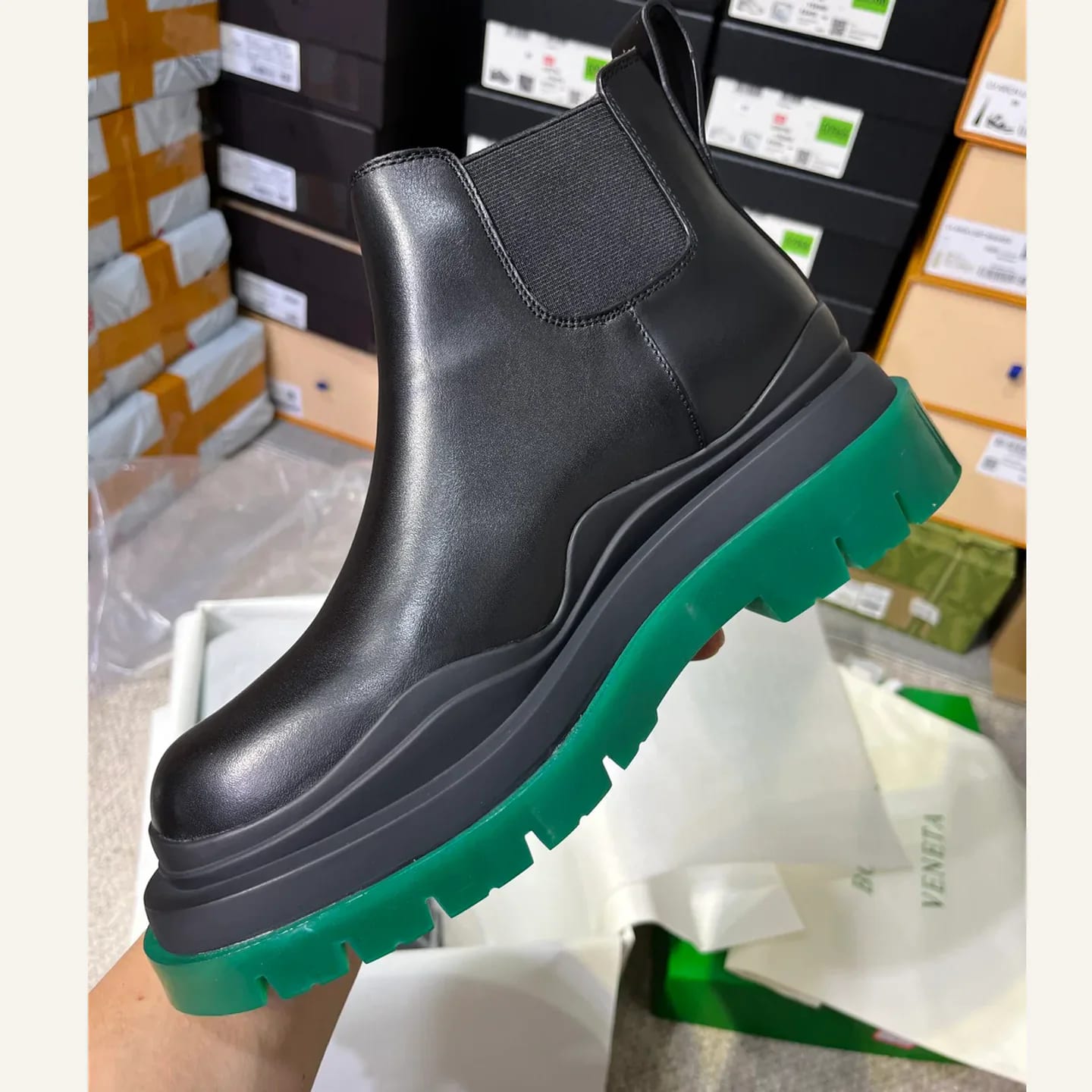 Bottega Veneta Tire Chelsea Boot 縮圖 4